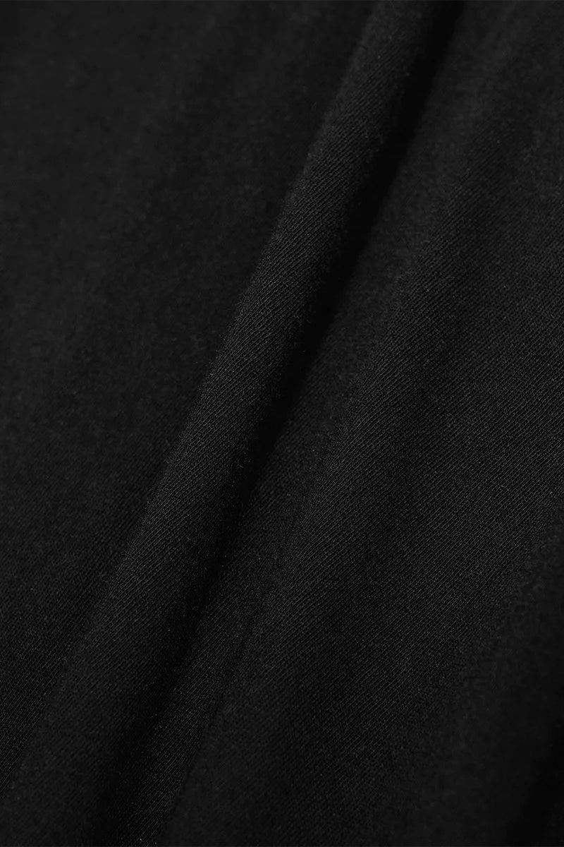 Long Sleeve Cropped TShirt - Black