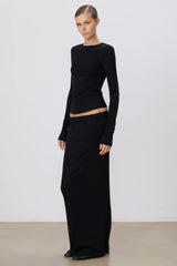 Emma Skirt - Black Rib