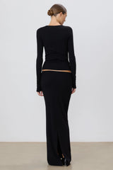 Emma Skirt - Black Rib