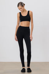 Modal High Rise Legging - Black