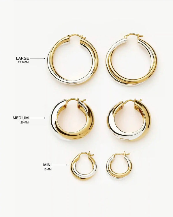 Lucy Williams Entwine Large Hoop Earrings