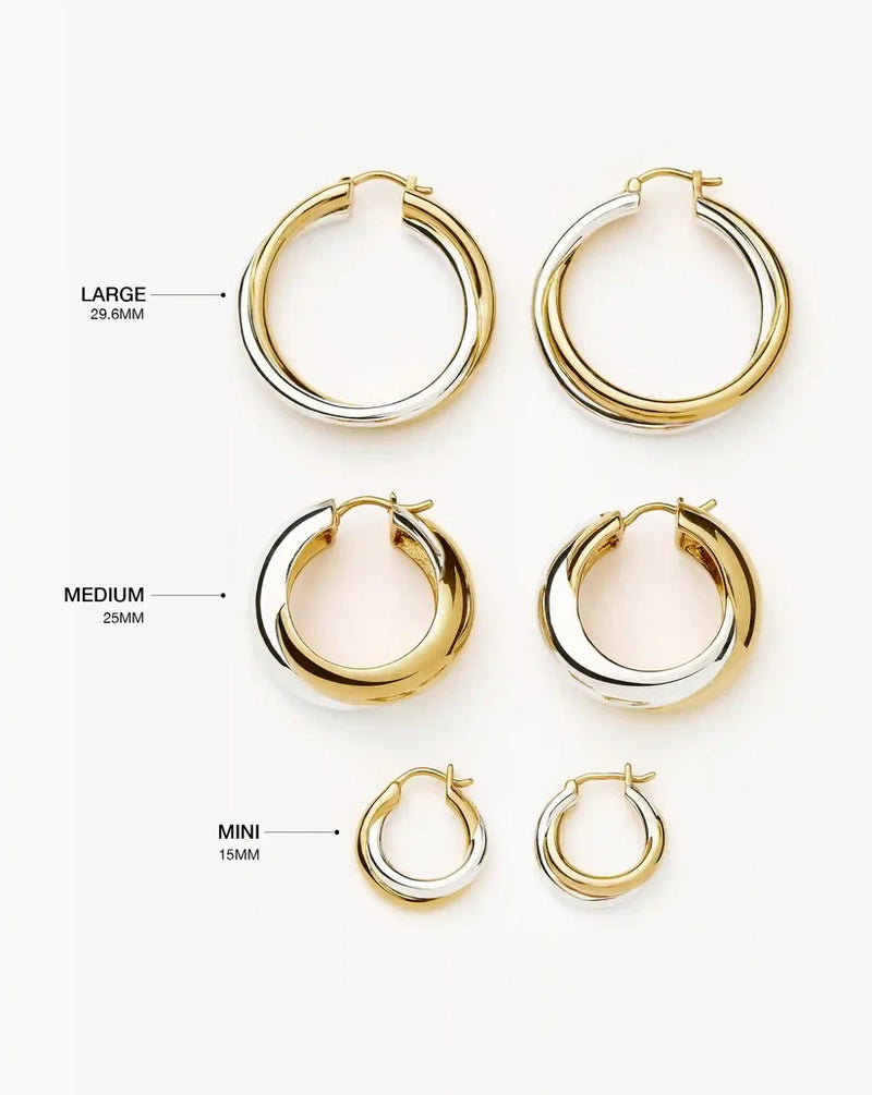 Lucy Williams Entwine Large Hoop Earrings