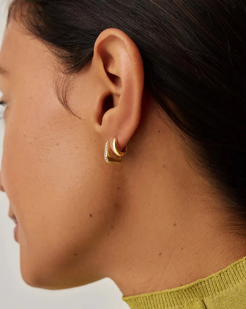 Lucy Williams Fine Diamond Arco Huggies