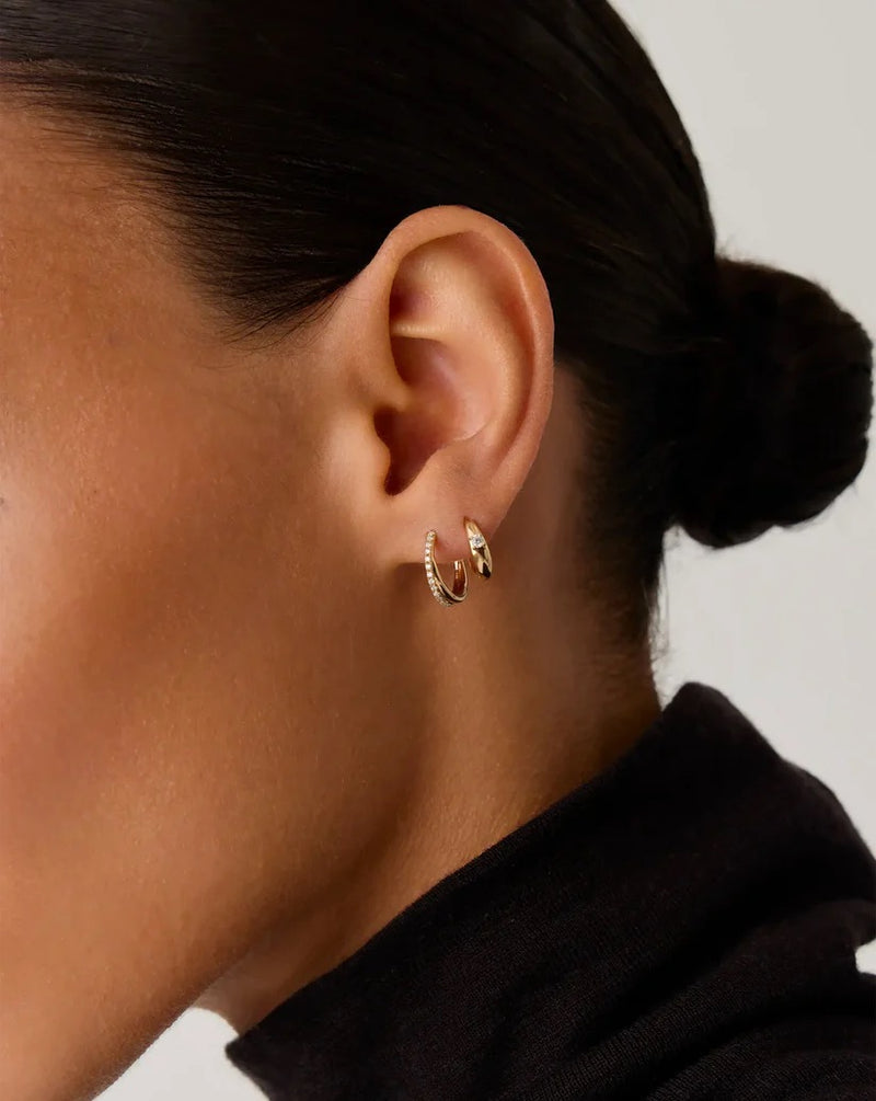 Lucy Williams Fine Diamond Entwine Huggies