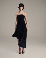 Nara Fringe Dress - Black