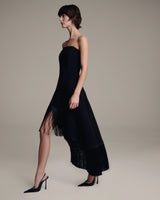 Nara Fringe Dress - Black