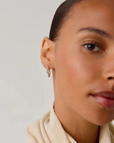 Molten Snow Small Hoop Earrings