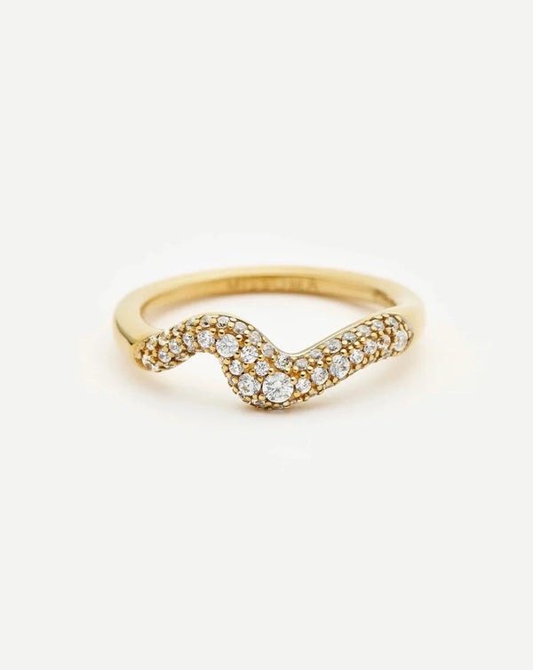 Molten Snow Stacking Ring