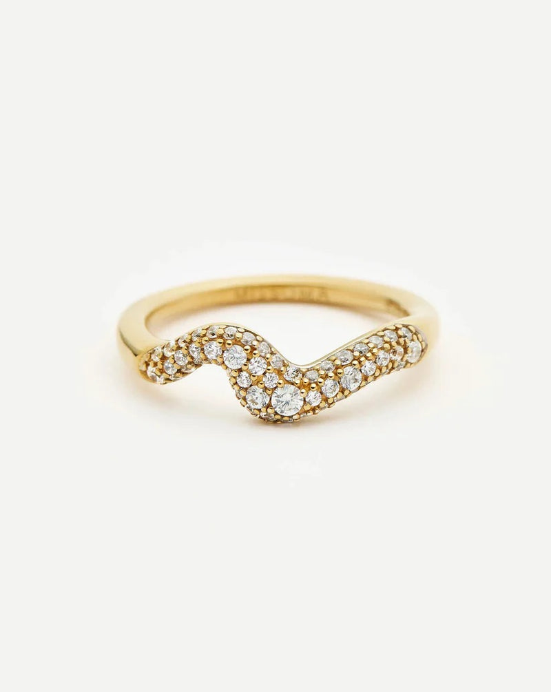 Molten Snow Stacking Ring