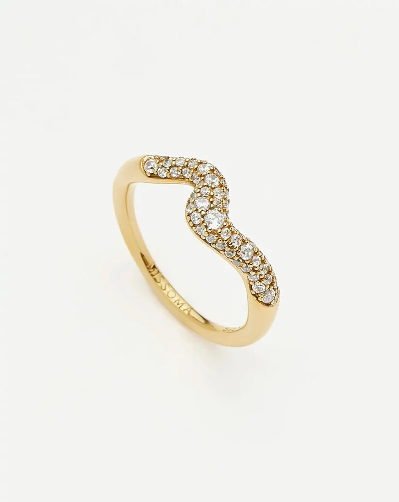Molten Snow Stacking Ring