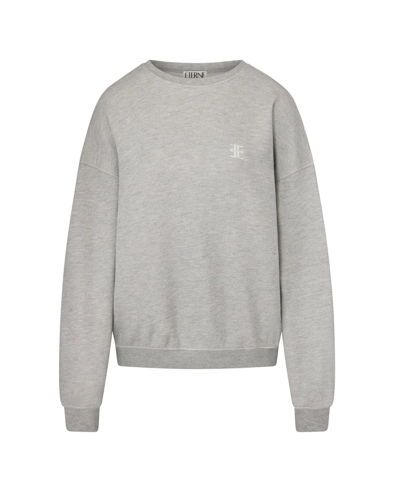 Oversized Crewneck Sweatshirt - Heather Grey