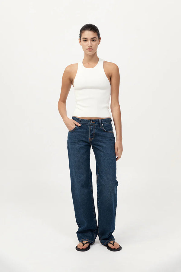 Sculpted Knit Top - Off-White