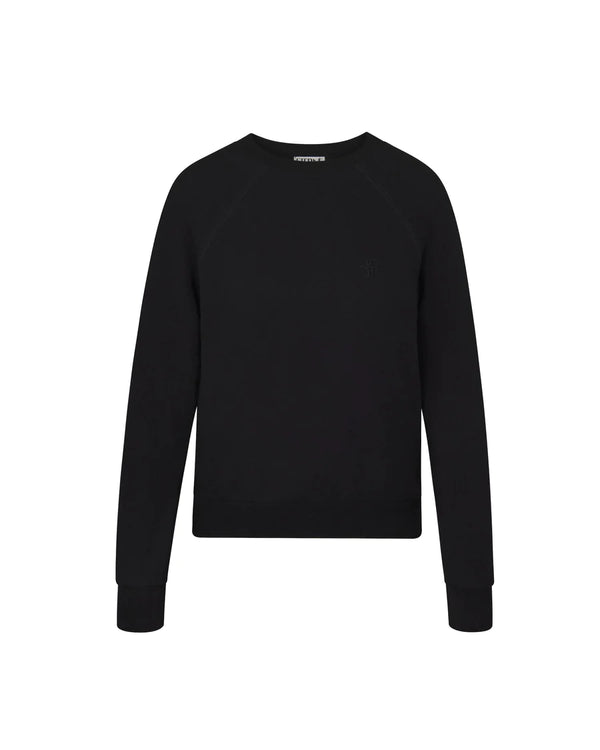 Shrunken Raglan Sweatshirt - Black