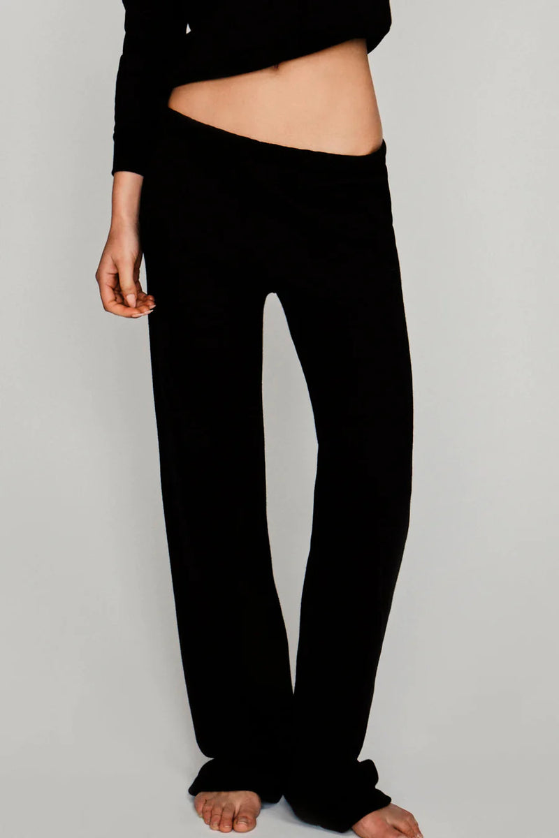 Straight Leg Sweatpant - Black