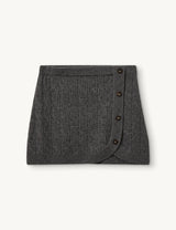 Como Mini Cable Skirt - Grey