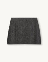 Como Mini Cable Skirt - Grey