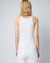 Ribbed Tank - Optic White - BLVD