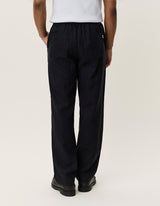 Linen Comfort Suit Pants - Black - BLVD