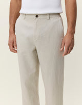 Linen Comfort Suit Pants - Light Sand - BLVD