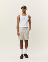 Drawstring Linen Shorts - Light Sand - BLVD