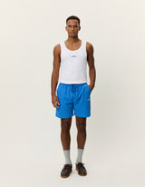 Stan Seersucker Swim Shorts - Palace Blue - BLVD