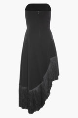 Nara Fringe Dress - Black - BLVD