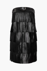 Leather Fringe Dress - Back