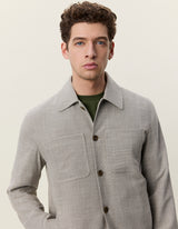 Melange Jacket - Dark Sand