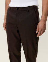 Brushed Twill Reg Suit Pants - Mole Brown