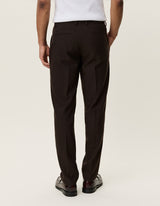 Brushed Twill Reg Suit Pants - Mole Brown