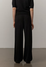Clark Knit Mid Waist Pants - Dark Grey - BLVD