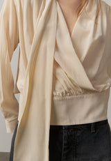 Juan Silk Blouse - Off White - BLVD