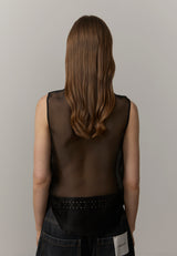 Royal Silk Blouse - Black - BLVD