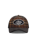 Skyline Patch Check Baseball Cap - Monk's Robe
