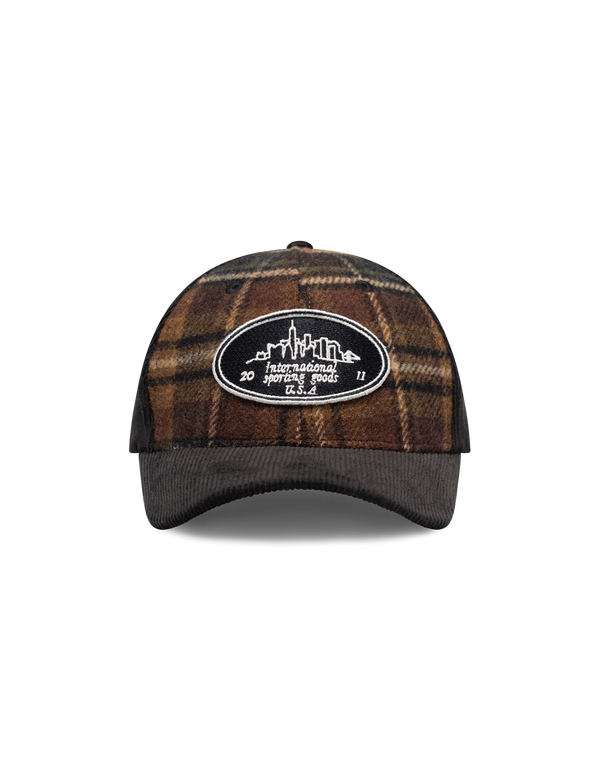 Skyline Patch Check Baseball Cap - Monk's Robe