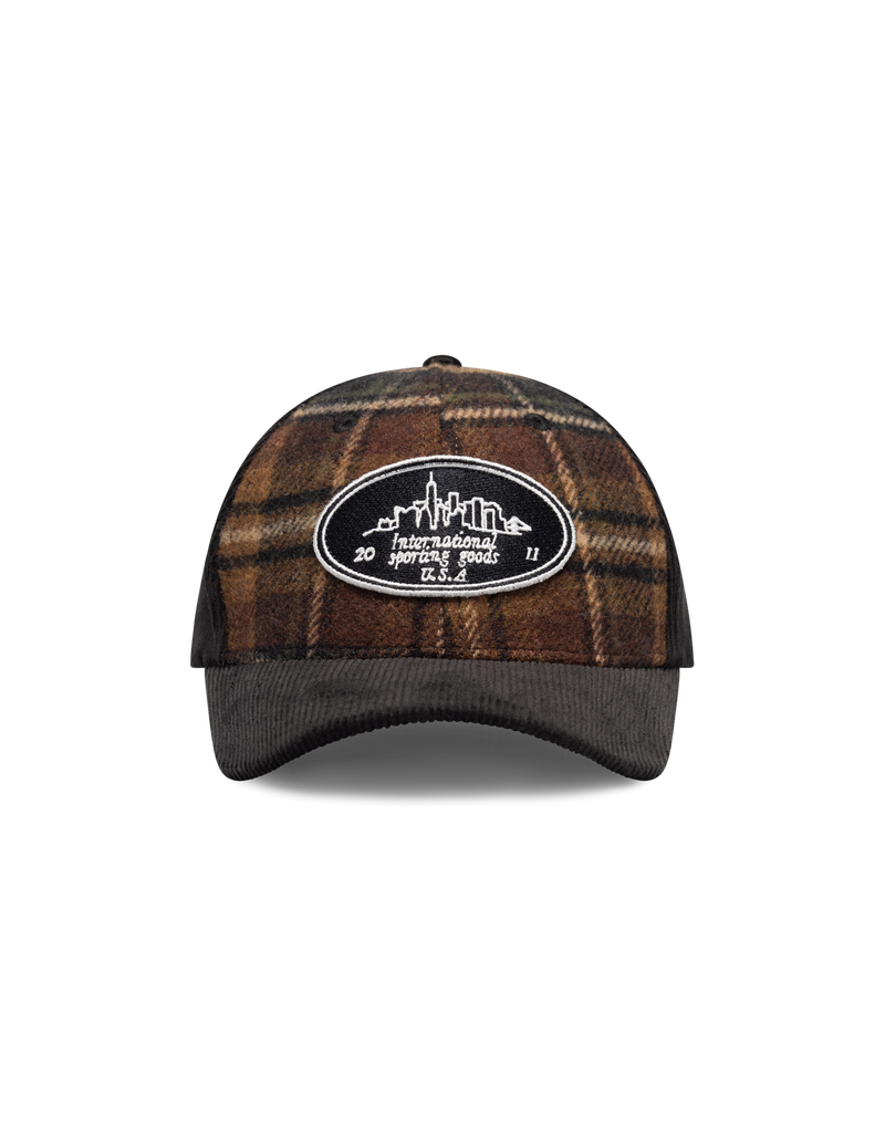 Skyline Patch Check Baseball Cap - Monk's Robe
