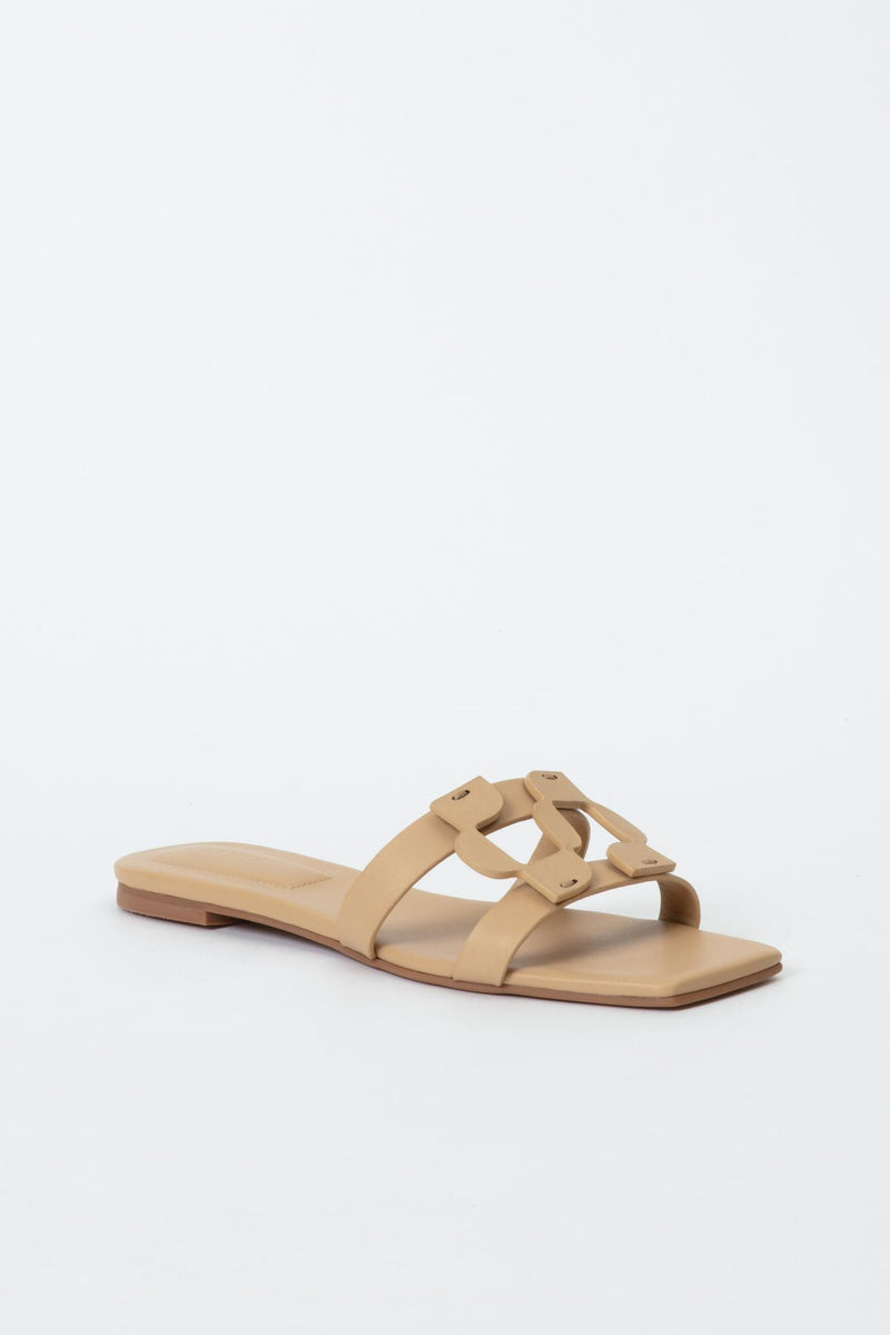 Monogram Sandal - Camel