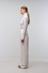 Kaia Straight Leg Pant - Ivory