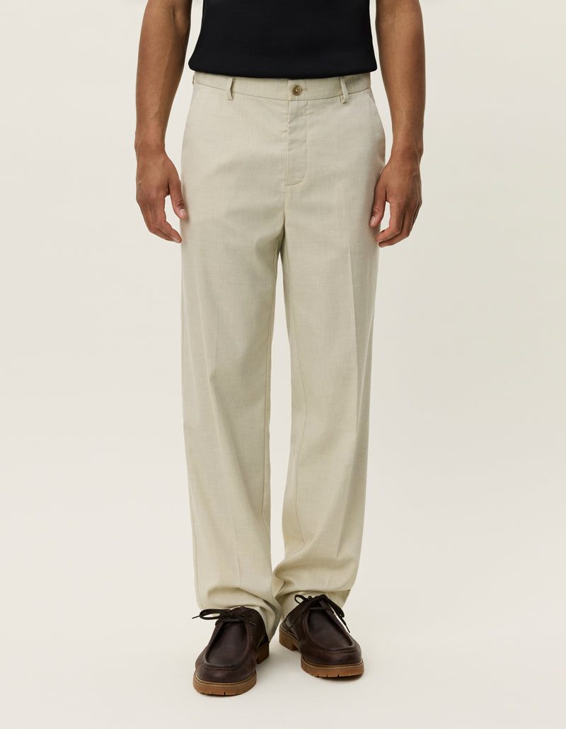 Como Slack Slub Suit Pants - Ivory