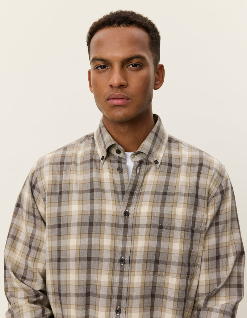 Kent Check Shirt - Ivory