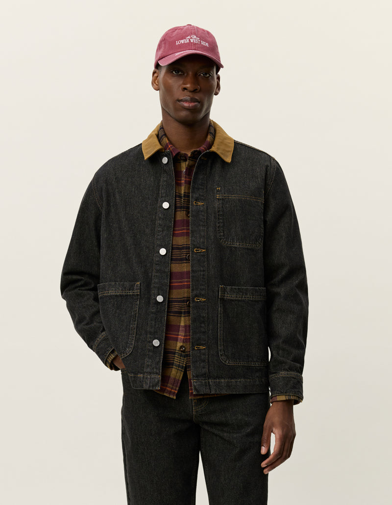 Layton Denim Overshirt - Black