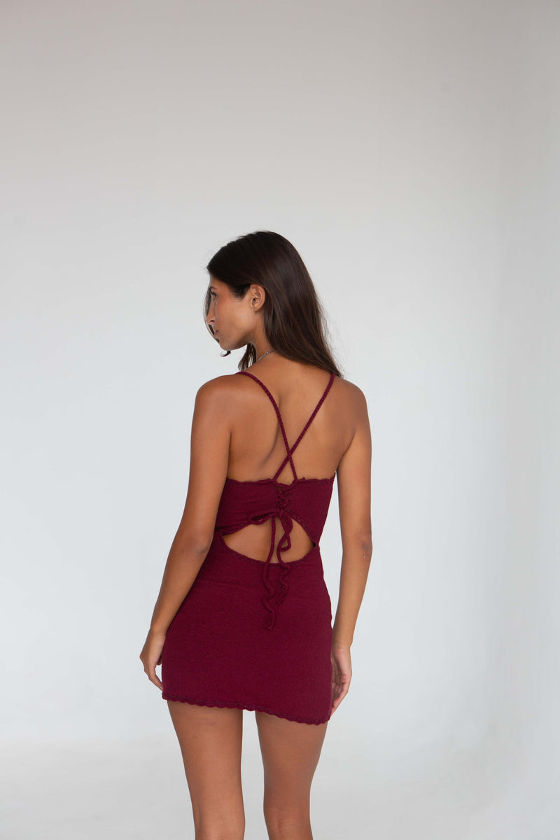 Nola Dress - Bordeaux