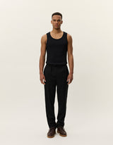 Como Tapered Drawstring Pants - Black
