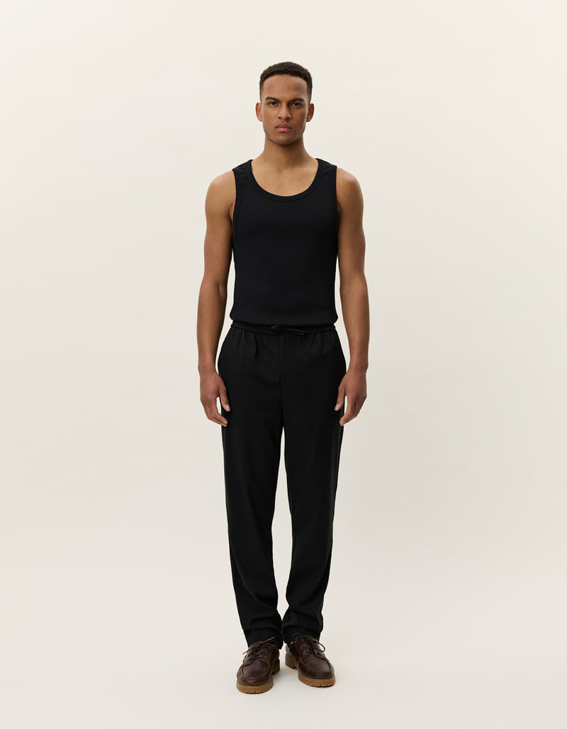 Como Tapered Drawstring Pants - Black