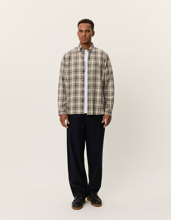 Kent Check Shirt - Ivory
