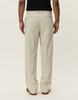 Como Slack Slub Suit Pants - Ivory