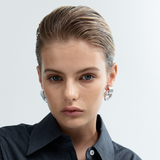 Heaven Mayhem - Mini Knot Earrings - Silver - BLVD