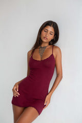 Nola Dress - Bordeaux