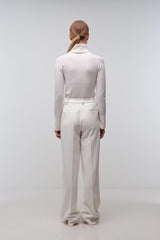 Kaia Straight Leg Pant - Ivory