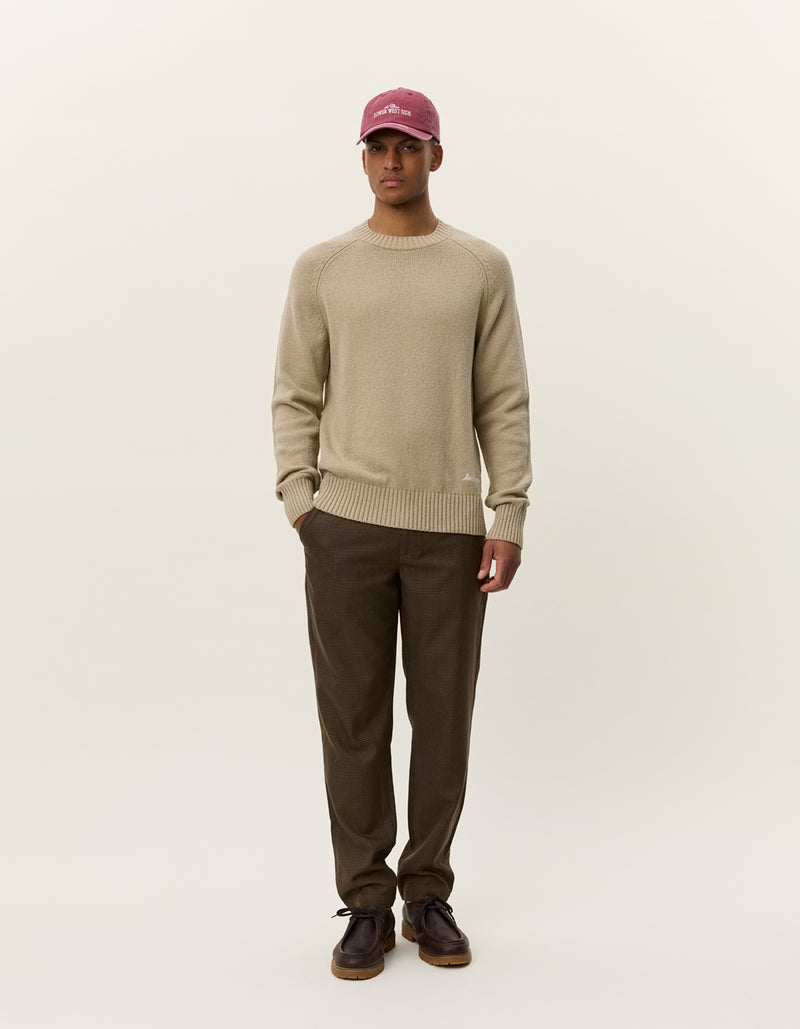 Brad Roundneck Knit - Dark Sand
